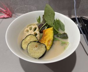 Salt flavored Ramen.  at Vegan Cafe Tsukineko in Osaka