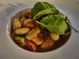 Gnocchi at Elements Restaurant in Oranjestad