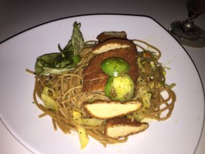 pasta at Elements Restaurant in Oranjestad