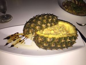 pineapple quinoa at Elements Restaurant in Oranjestad