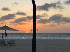 The view!!  at Elements Restaurant in Oranjestad