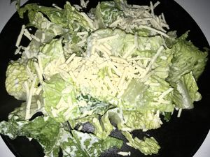 Vegan Caesar Salad at Elements Restaurant in Oranjestad