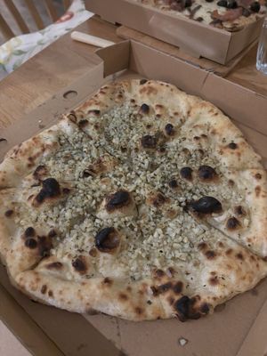 Vegan garlic bread   at Coastal Crust Pizza in Swanage