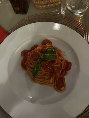 Spaghetti pomodoro  at limoni in Marrakech
