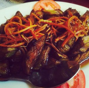 Grilled Eggplant!!  at Aubergine Cafe in Hanoi