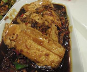 Tofu dish at VegeGood in Kuala Lumpur