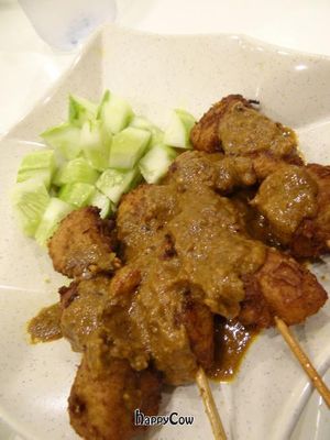 'chicken' satay at VegeGood in Kuala Lumpur