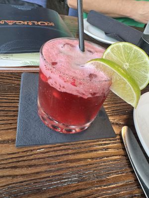 Hibiscus margarita. Hibiscus is health food, right?  at Kolucan in Sarasota