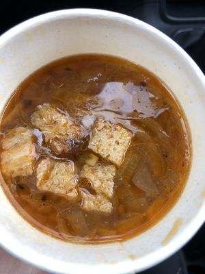 onion soup at Gajas Welt in Kaisersbach-ebni