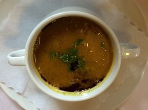 Apple-pumpkin soup at Gajas Welt in Kaisersbach-ebni