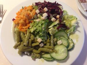 salad buffet at Gajas Welt in Kaisersbach-ebni