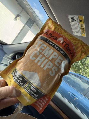 A favorite at the Farm Stop! These tempeh chips are delicious AND nutritious!! 😋  at Rose Hill Farm Stop in Bloomington