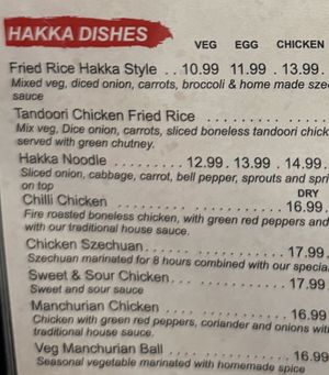 Menu  at Balti Indian Restaurant Niagara in Niagara Falls