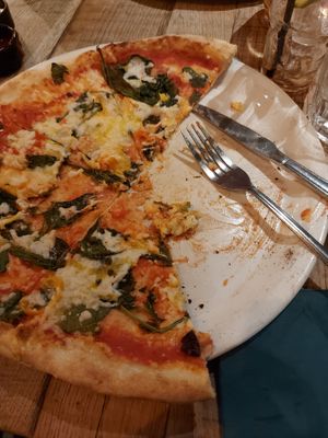 Vegan bocabar pizza oct 2025 at Bocabar in Bristol