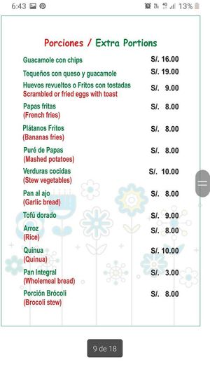 Aparte del huevo revuelto el resto es vegano at El Encuentro - Santa Catalina in Cusco