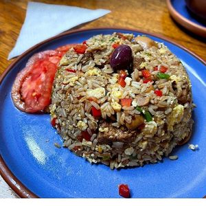 Arroz chaufa at El Encuentro - Santa Catalina in Cusco