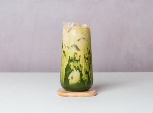 Organic Matcha Milk Tea (vegan)  at Jigoonorae - 지구를위한노래 in Seoul
