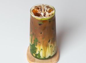 Organic Matcha Latte  at Jigoonorae - 지구를위한노래 in Seoul
