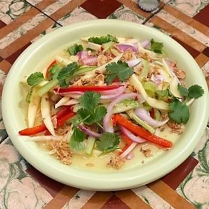 Mango salad at Jigoonorae - 지구를위한노래 in Seoul