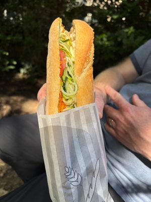fresh salad baguette at Delaire Aymeric in Besancon