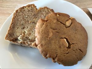 nut cake & peanut butter cookie at Goodies Berlin - Friedrichshain in Berlin
