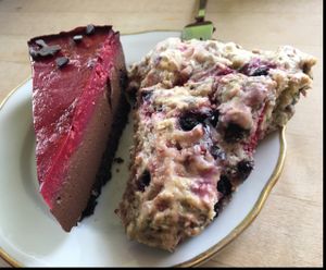 scone & raspberry mousse cake at Goodies Berlin - Friedrichshain in Berlin