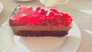 Red fruit cake at Goodies Berlin - Friedrichshain in Berlin