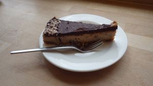 Raw chocolate cake at Goodies Berlin - Friedrichshain in Berlin
