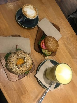 Sweetpotato & Avocado Bagel at Goodies Berlin - Friedrichshain in Berlin