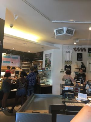 The cafe at Goodies Berlin - Friedrichshain in Berlin