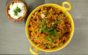 Our amazing brown rice mockmeat chkn Biryani with tons of flavours  at The Gratitude Kitchen - Cloud Kitchen in Mumbai