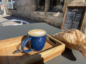 Cappuccino végétal (à l'avoine)  at L'Interstice in Besancon