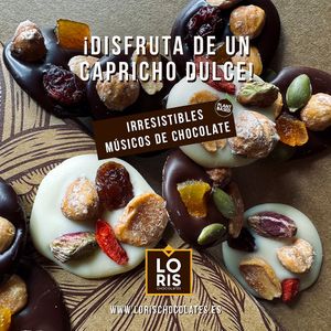 Irresistibles músicos de chocolate veganos artesanos

https://lorischocolates.es/snacks/ at LORIS CHOCOLATES in Valencia