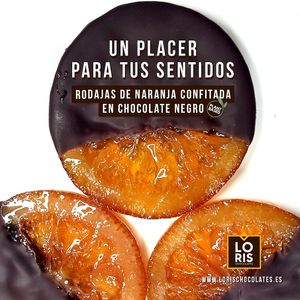 Rodajas de naranja confitada en chocolate negro

https://lorischocolates.es/snacks/ at LORIS CHOCOLATES in Valencia