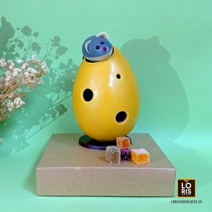 Huevo de chocolate RATON, QUESO y MINI PATÉ DE FRUTAS at LORIS CHOCOLATES in Valencia