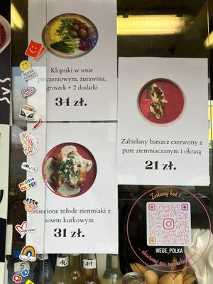 Menu, pt 2 at Wege Polka in Warsaw