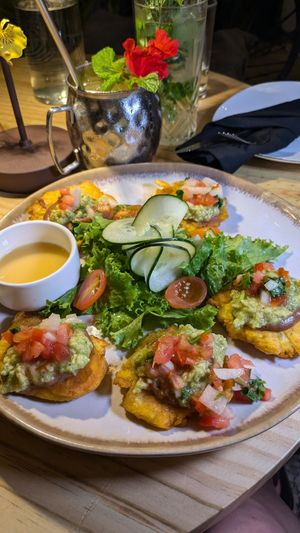 Patacones at Spicy Coconut in Cocles