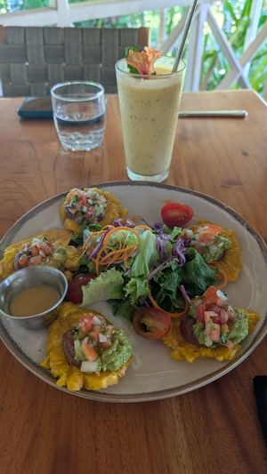 Patacones! at Spicy Coconut in Cocles