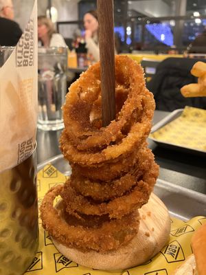 Onion rings at Gourmet Burger Kitchen in Liverpool