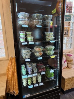 Deli case  at Nourish Organic Juice in Colorado Springs