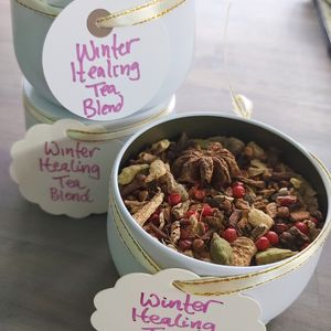 Healing Winter Tea Blend and other healing herbal remedies at The Edible Journey in Port Stanley