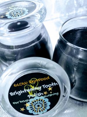 Charcoal Brightening Tooth Polish for brushing or swishing (oil pulling) *Vegan at The Edible Journey in Port Stanley