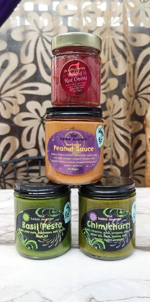 Vegan/GF Sauces and Dressings at The Edible Journey in Port Stanley