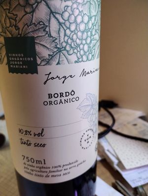 Bom vinho gaúcho , é vegano at Mato Bar in Porto Alegre