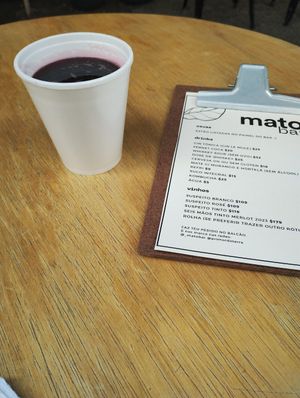 Menu local at Mato Bar in Porto Alegre