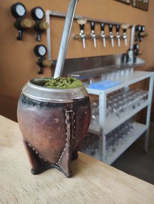 Famous chimarrão ... at Mato Bar in Porto Alegre