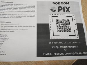 Donation Qr code at Mato Bar in Porto Alegre