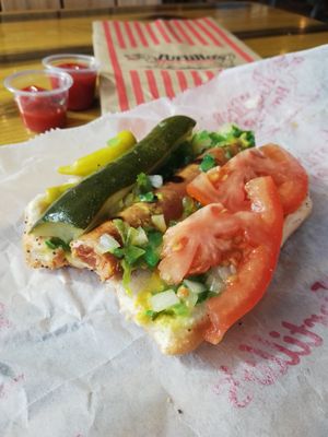Small hot dog at Portillo's in Queen Creek