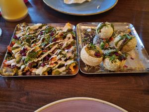 Palak Chaat and Panipuri at Namaste Village - Oxford in Oxford