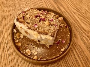 Gazelle cake (almond and orange blossom)  at Dip Honest Food - Annecy  in Annecy